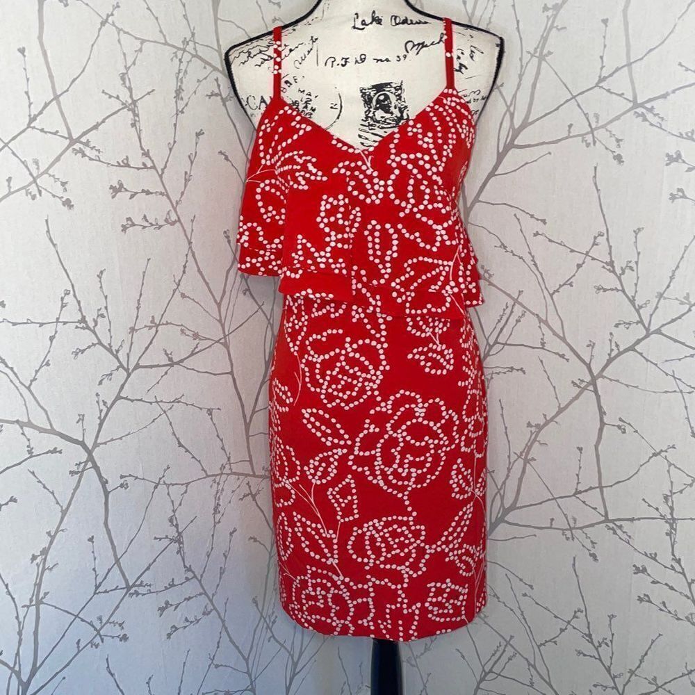 Karl Lagerfeld Ruffle Shift Dress, Size 2